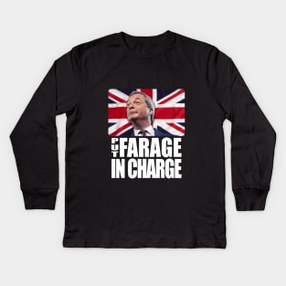 Put Farage In Charge Brexit Kids Long Sleeve T-Shirt